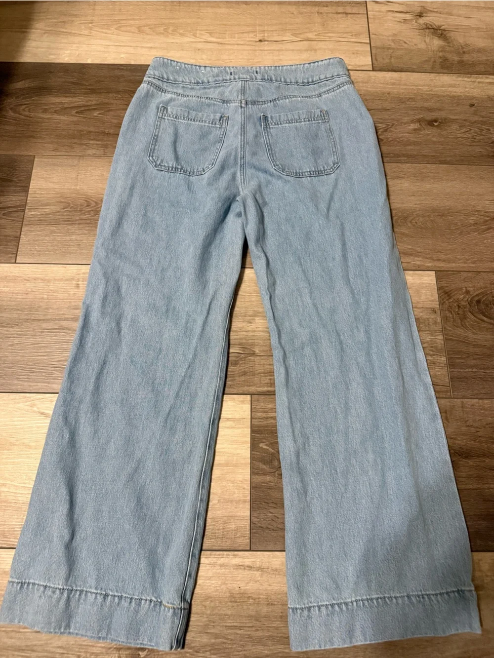 LOFT Light Wash Wide-Leg Jeans